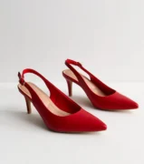 Pointed Slingback Stiletto Heel Court Shoes